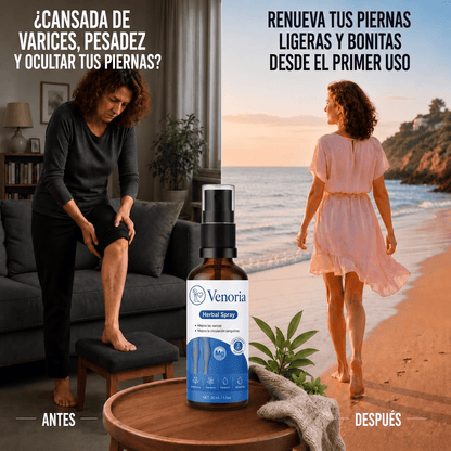 Venoria - Spray Premium de Accion Profunda para el Bienestar de tus Piernas